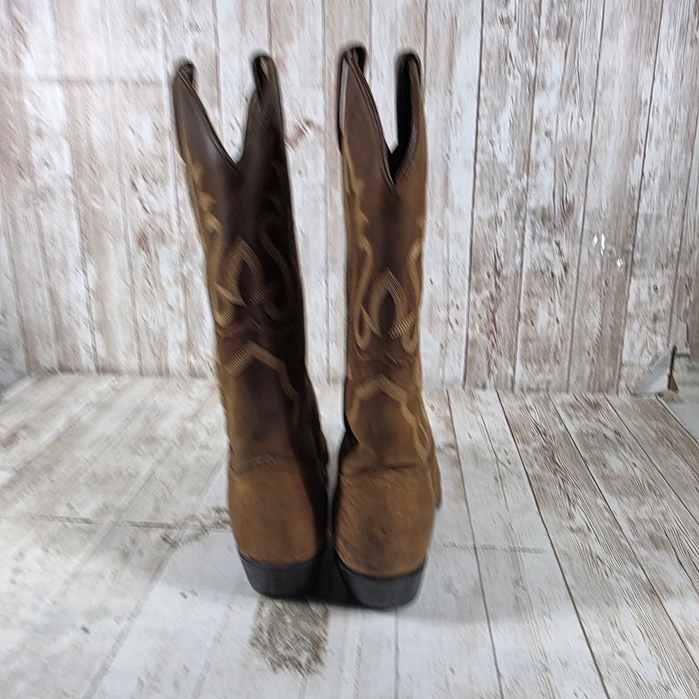 Justin L4956 Womens Brown Leather Pointed Toe Western Boots Size 6.5B - Picture 3 of 8
